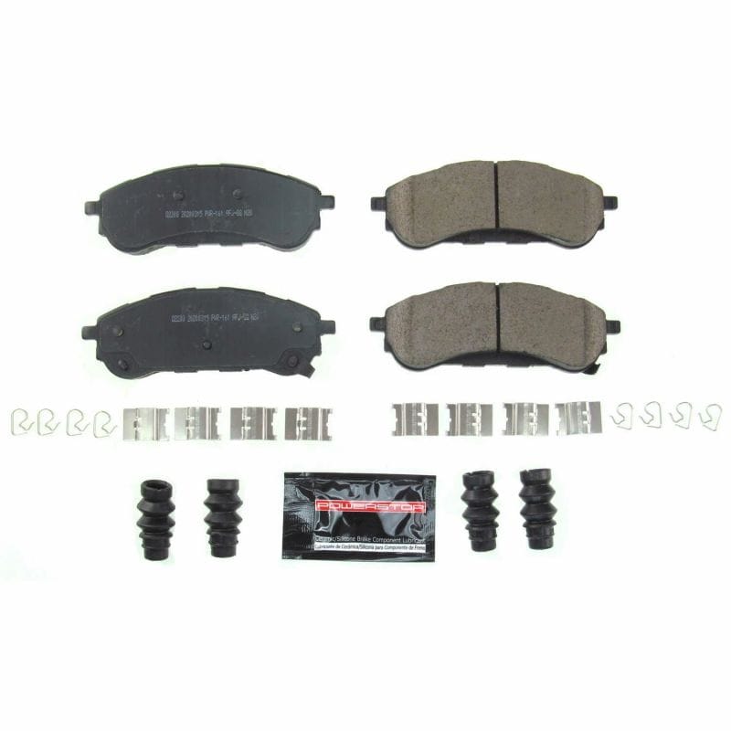 PowerStop — PowerStop - Z23 Daily Driver Carbon-Fiber Ceramic Brake Pads with Hardware Kit