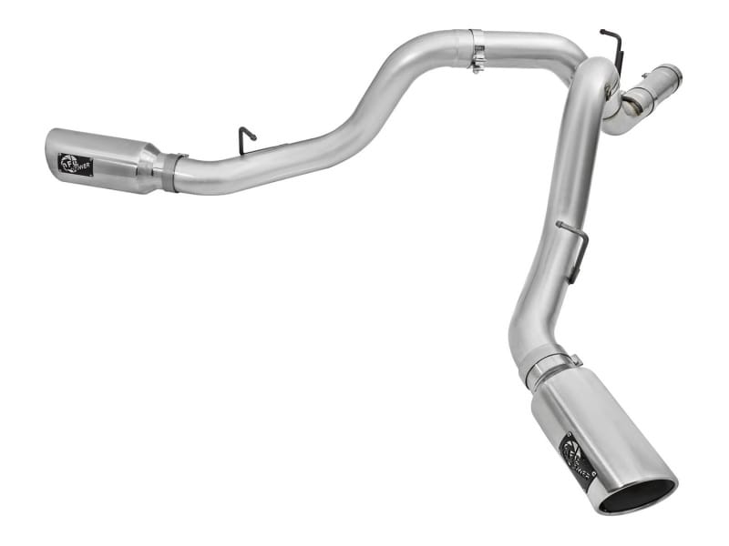 aFe — ATLAS 4 IN Aluminized Steel DPF-Back Exhaust System w/Polished Tip