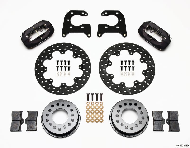 Wilwood — KIT,DRAG,REAR,BIG FORD,9in.,2.50 AXLE OFFSET,DRILLED,ANO