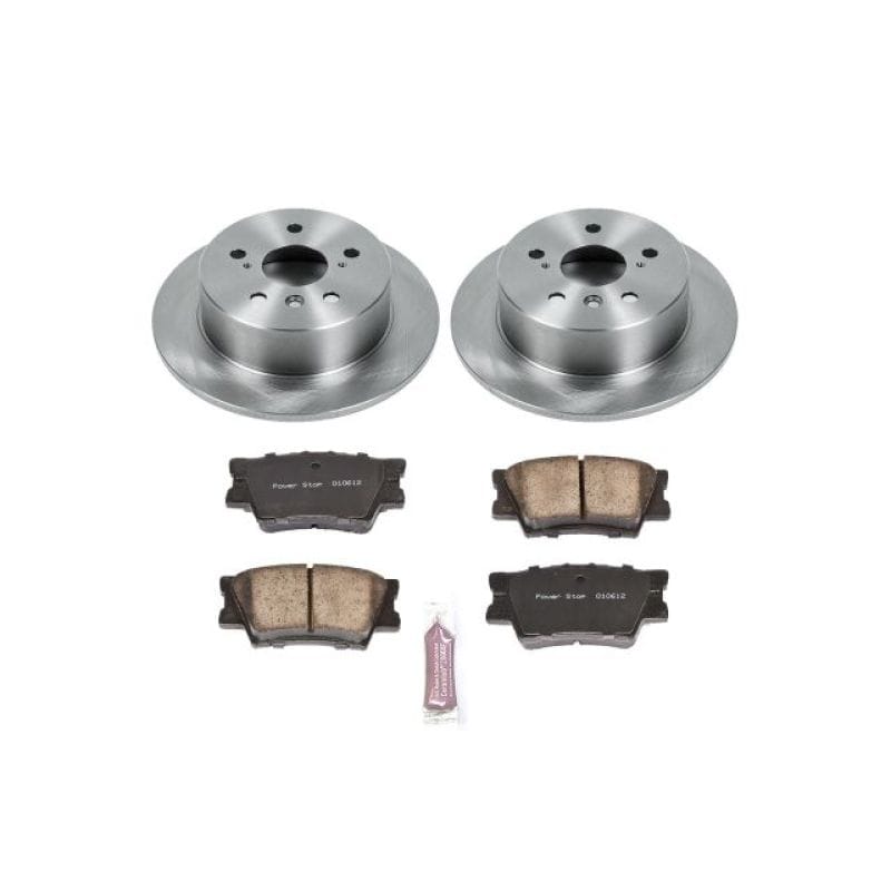 PowerStop — OE Stock Replacement Low-Dust Ceramic Brake Pad and Rotor Kit