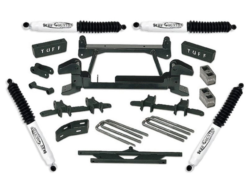 Tuff Country — 1992-1998 Chevy Suburban 2500 (8lug) 4x4-4in. Lift Kit by (fits models with stam