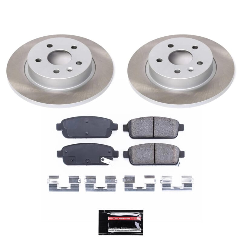 PowerStop — Semi-Coated Rotor and Low-Dust Ceramic Brake Pad Kit