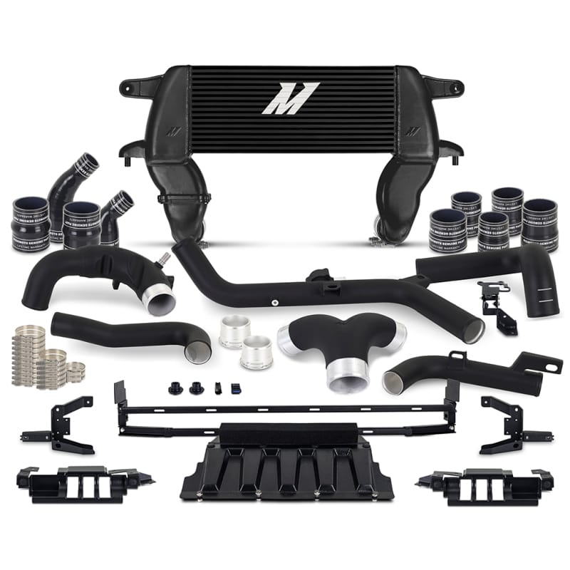 Mishimoto — Mishimoto 21+ Ford Bronco 2.7L High Mount INT Kit BK Pipes BK Core
Intercooler Kit