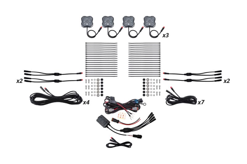 Diode Dynamics — Diode Dynamics RGBW Rock Light Installer Kit w/Controller (12-pack)
