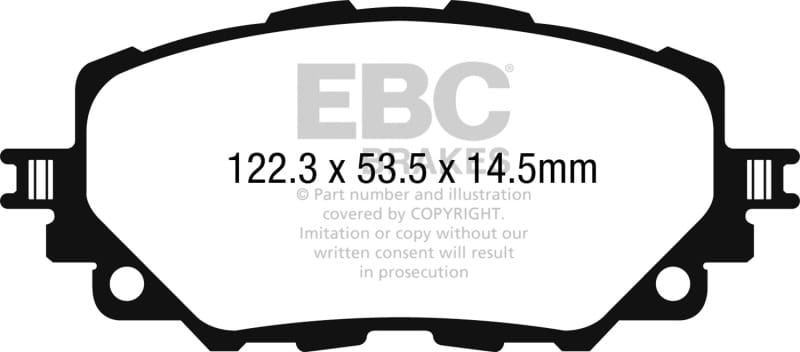 EBC — EBC 15-17 Mazda Miata MX-5 Yellowstuff Front Brake Pads
Disc Brake Pad