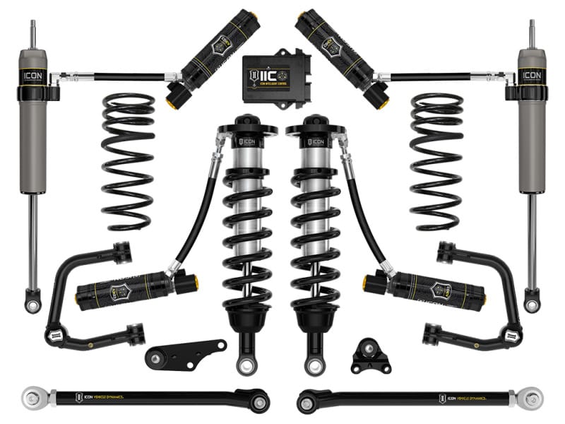 ICON — 24-25 TACOMA 1.25-3" STAGE 10 SUSPENSION SYSTEM TUBULAR WITH TRIPLE RATE SPRING