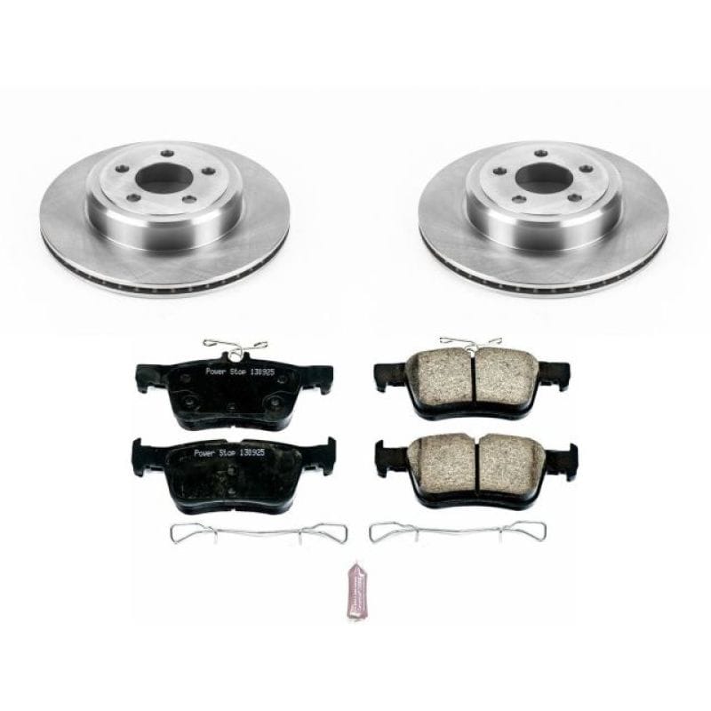 PowerStop — OE Stock Replacement Low-Dust Ceramic Brake Pad and Rotor Kit