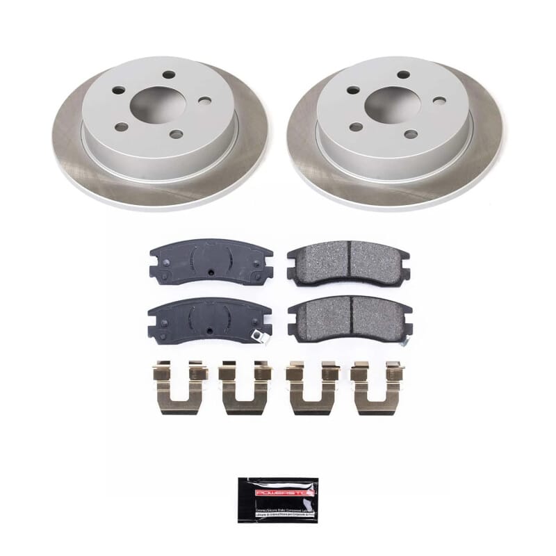 PowerStop — Semi-Coated Rotor and Low-Dust Ceramic Brake Pad Kit