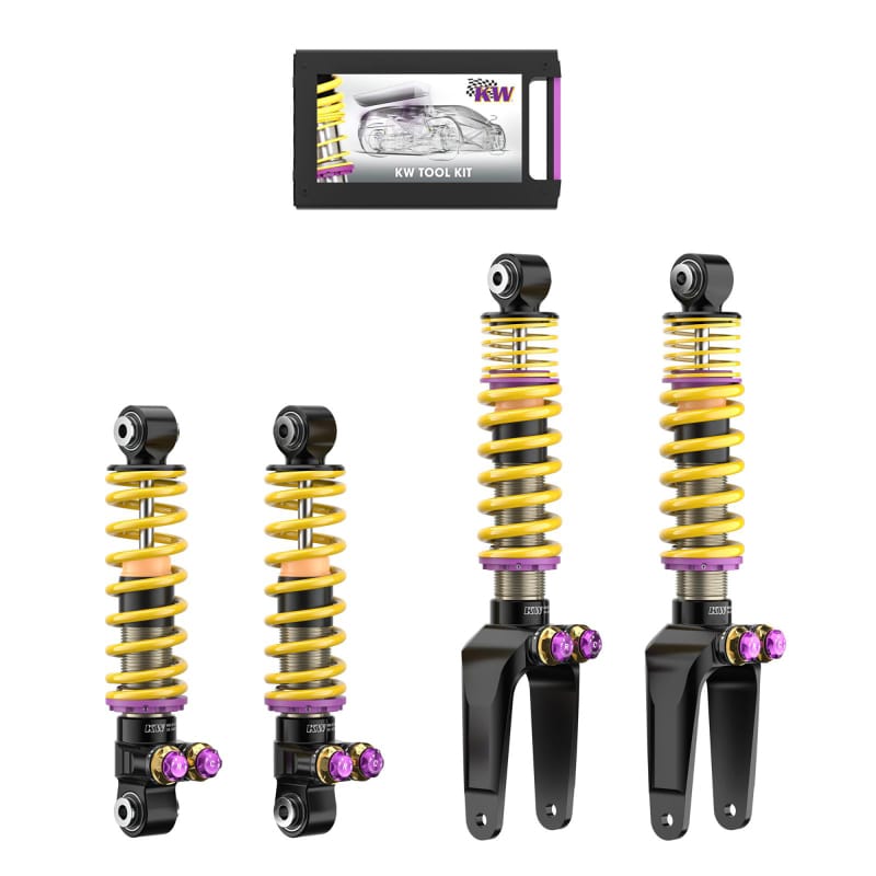KW — 4 Way Adjustable coilovers with low & high-speed compression & rebound control
KW COILOVER KIT V5 - 30928009