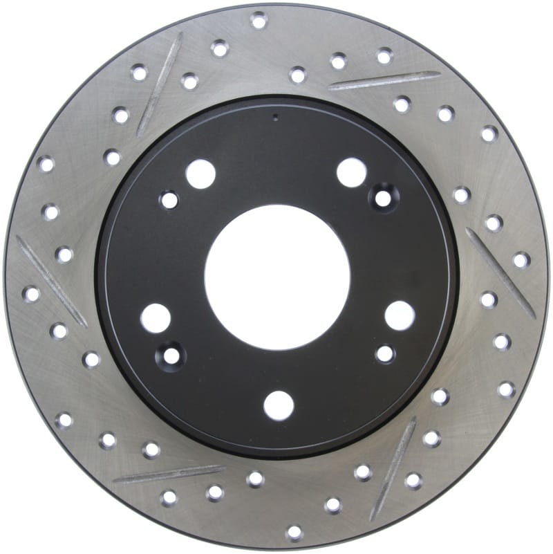 Stoptech — StopTech Sport Drilled & Slotted Brake Rotor; Rear Right
StopTech Sport Drilled/Slotted Brake Rotor; Rear Right
StopTech Sport Drilled/Slotted Disc