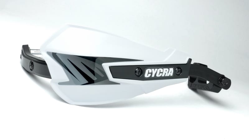 Cycra — Cycra Vortex Hand Guard/w Universal U-Clamps - White