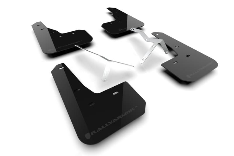 Rally Armor — Black Mud Flap/Dark Grey Logo