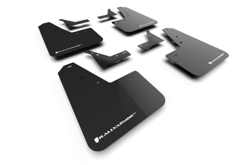 Rally Armor — Black Mud Flap/White Logo