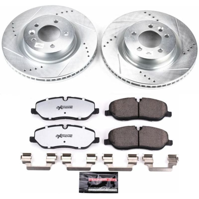 PowerStop — Z36 Truck and SUV Carbon-Fiber Ceramic Brake Pad and Drilled & Slotted Rotor Kit