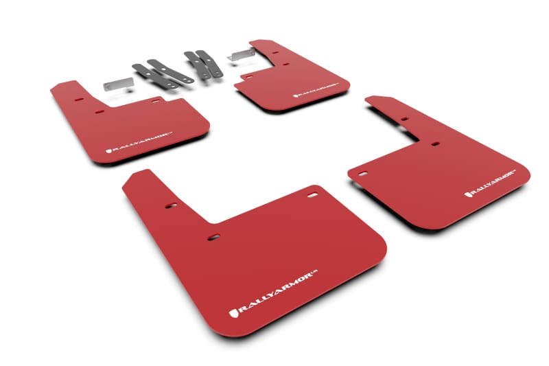 Rally Armor — Red Mud Flap/White Logo