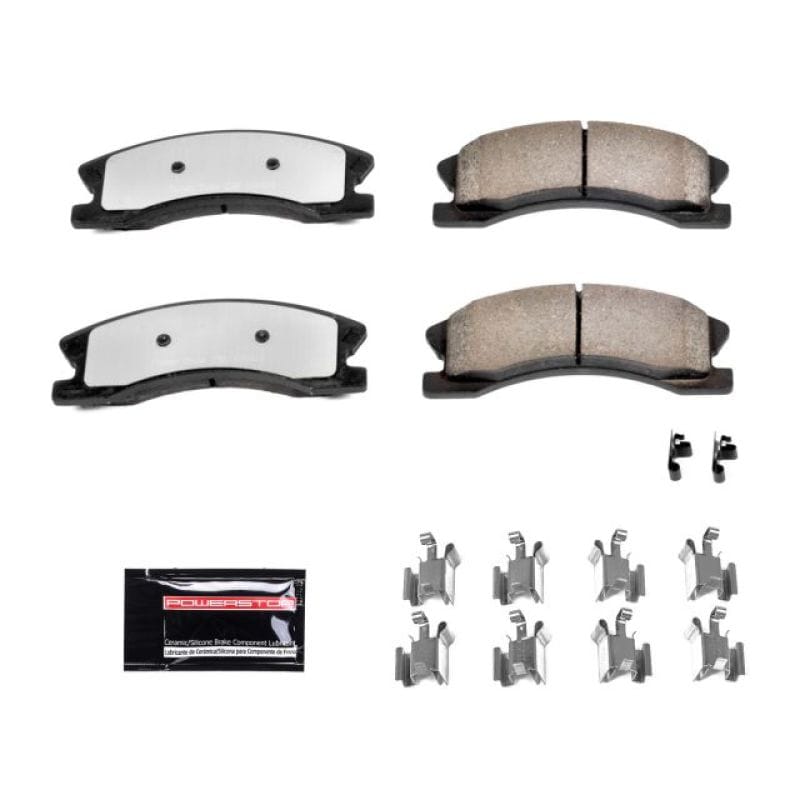 PowerStop — PowerStop - Z36 Truck and SUV Carbon-Fiber Ceramic Brake Pads with Hardware Kit