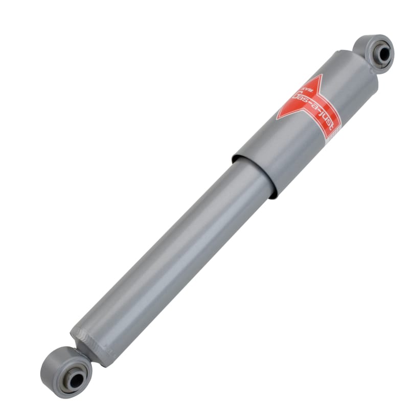 KYB — The KYB Gas-a-just monotube shock absorber has additional performance advantages over the traditional twin-tube design: It can instantly, automatically adjust to your performance needs and never experiences fade due to aeration. The KYB Gas-a-just has two separate working chambers: An air-free hydraulic piston and valve area for responsiveness and control, and a second high-pressure nitrogen gas area with a floating piston that provides a comfortable ride during normal driving and adds instant p
High Pressure Monotube Gas Shock
