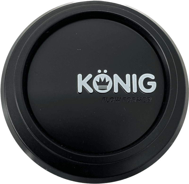 Konig — Konig Flow Formed Pop-in Center Cap - Heliogram/Neoform Black
