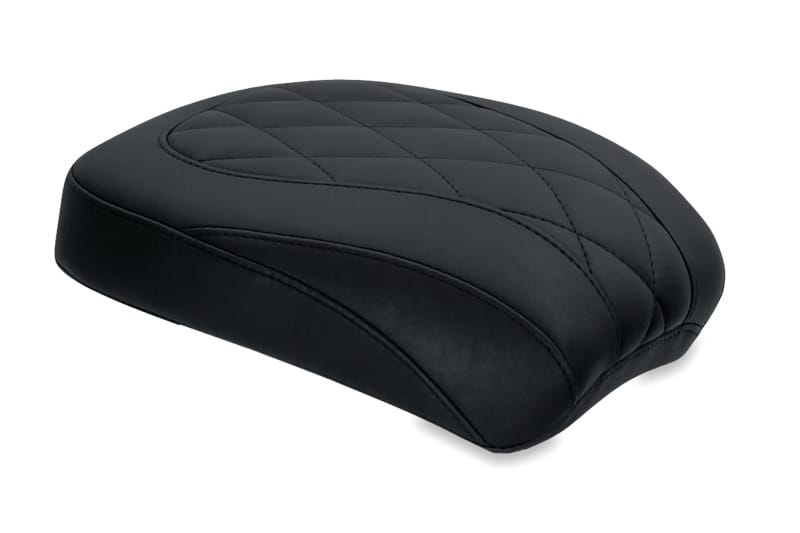 Mustang Motorcycle — Mustang 00-15 Harley Softail Standard Rear Tire Wide Tripper Passenger Seat Diamond Stitch - Black