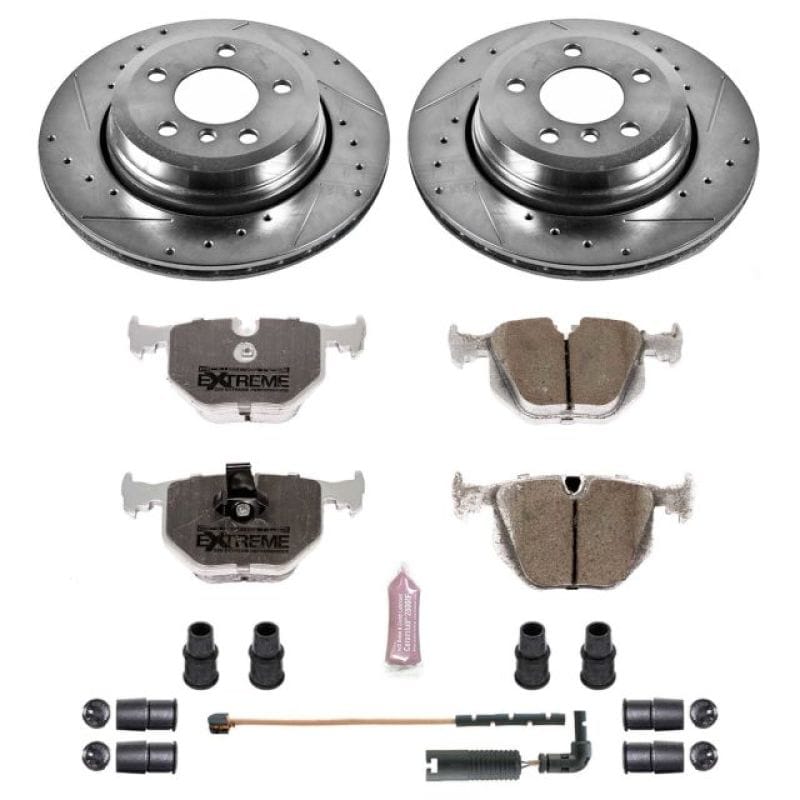 PowerStop — Z26 Street Performance Ceramic Brake Pad and Drilled & Slotted Rotor Kit