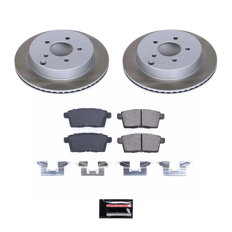 PowerStop — Semi-Coated Rotor and Low-Dust Ceramic Brake Pad Kit