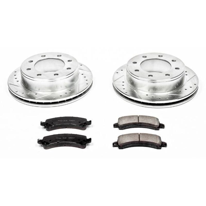 PowerStop — Z23 Daily Driver Carbon-Fiber Ceramic Brake Pad and Drilled & Slotted Rotor Kit
