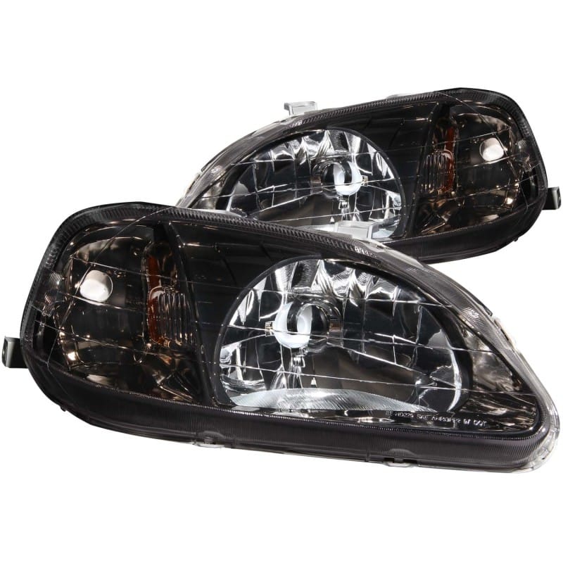 ANZO — ANZO 1999-2000 Honda Civic Crystal Headlights Gun-Metal Gray
Head Light Set
HdLtSet