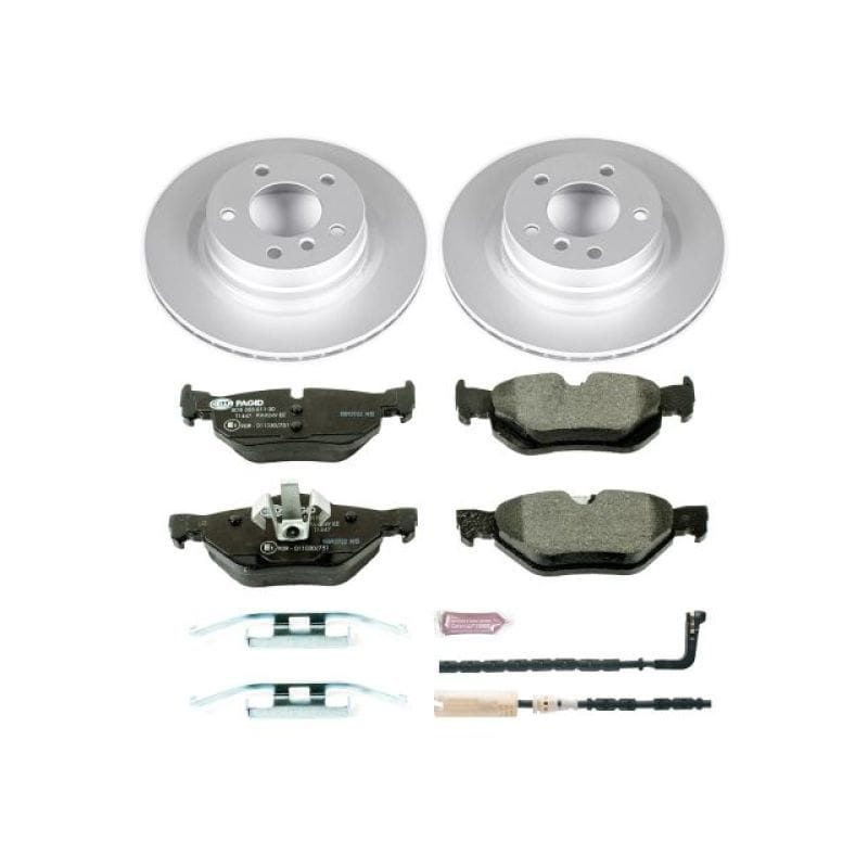 PowerStop — Genuine Geomet Coated Rotors, ECE-R90 Brake Pads + Hardware Kit