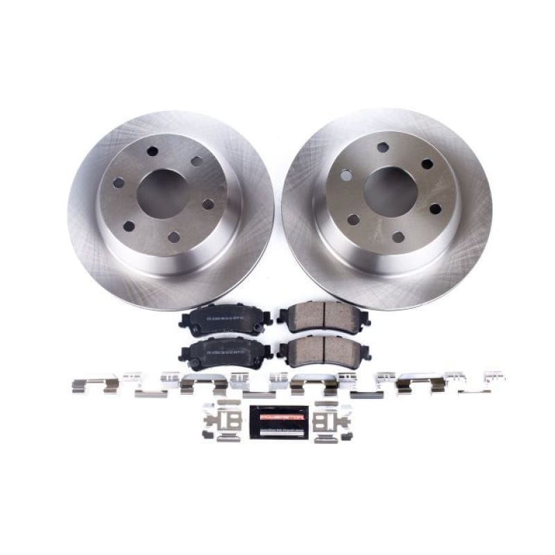 PowerStop — OE Stock Replacement Low-Dust Ceramic Brake Pad and Rotor Kit