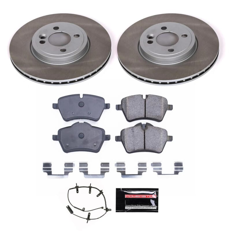 PowerStop — Semi-Coated Rotor and Low-Dust Ceramic Brake Pad Kit