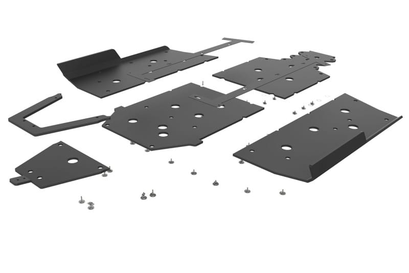 Seizmik — Seizmik 20-21 Polaris Ranger XP 1000 4 UHMW Skid Plate w/Rock Slider Kit - Black