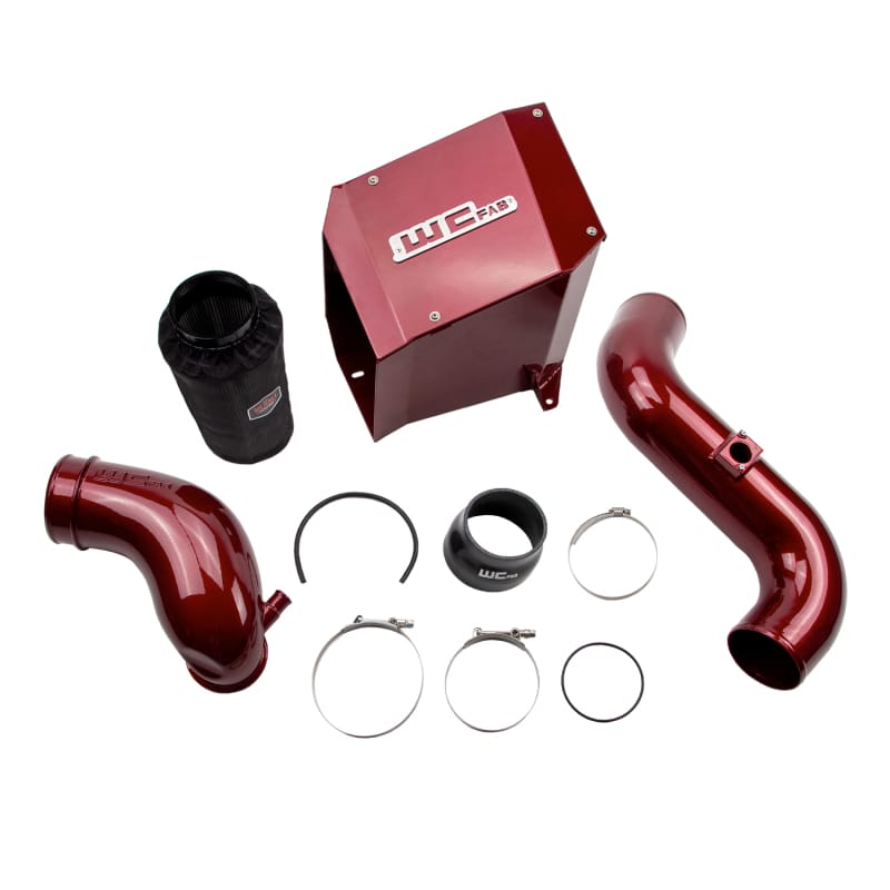 Wehrli — Intake Kit Stage 2, 4in., for 2006-2007 Duramax LBZ, WCFab Red