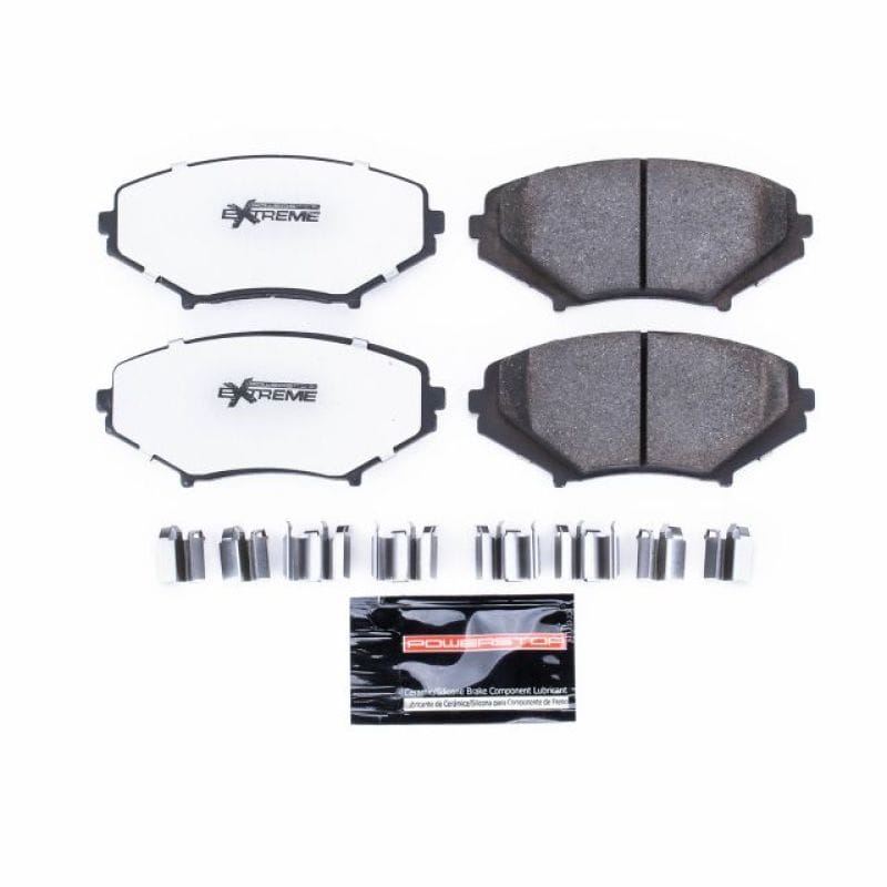 PowerStop — PowerStop - Z26 Performance Carbon-Fiber Ceramic Brake Pads with Hardware Kit