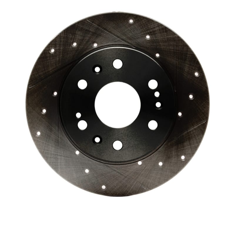 DFC — DFC Brake Rotor - Drilled and Slotted - Black