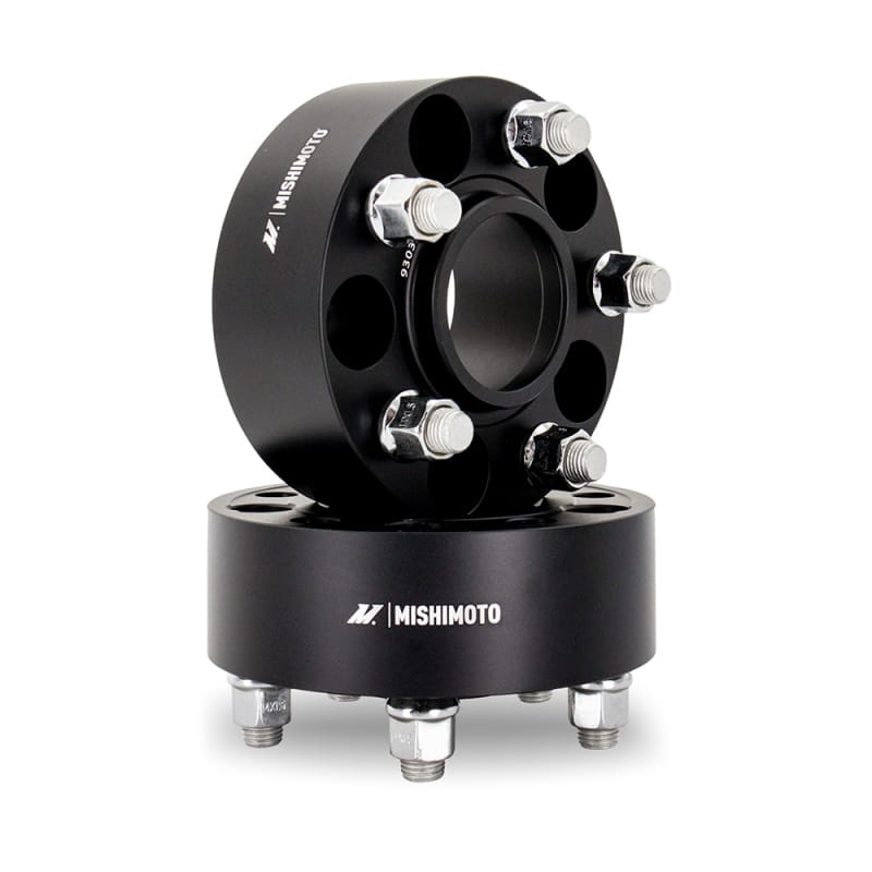 Mishimoto — Wheel Spacers, Black, 5x100, 56.1 Center Bore, M12x1.25, 45mm