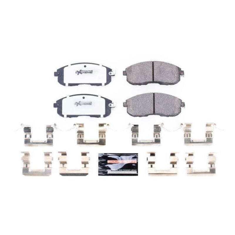 PowerStop — PowerStop - Z26 Performance Carbon-Fiber Ceramic Brake Pads with Hardware Kit