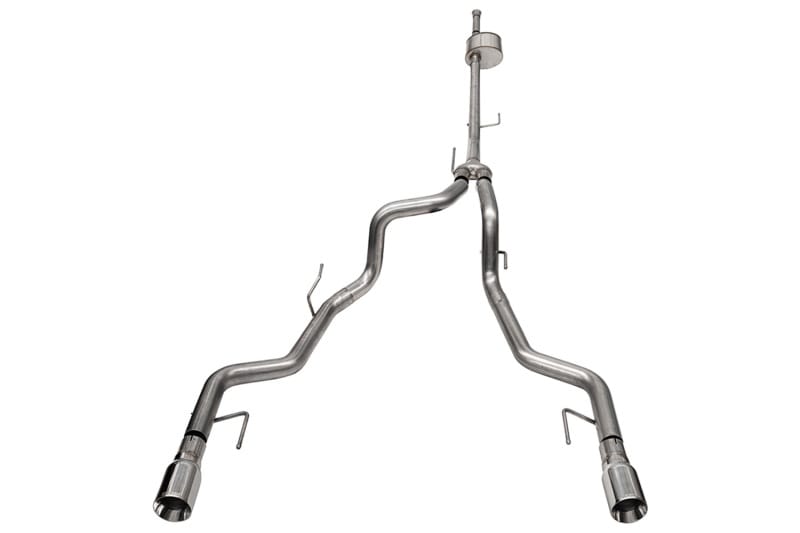 CORSA Performance — 3.0in. to 2.75in. Dual Rear Exit Cat-back Exhaust System with 4.0in. Polished St