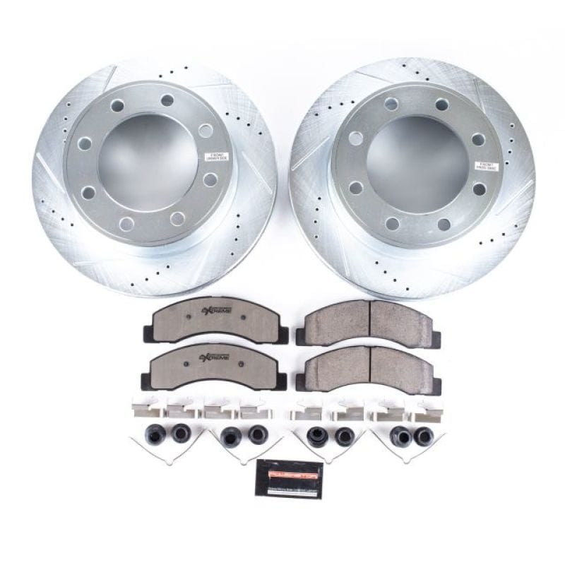 PowerStop — Z36 Truck and SUV Carbon-Fiber Ceramic Brake Pad and Drilled & Slotted Rotor Kit