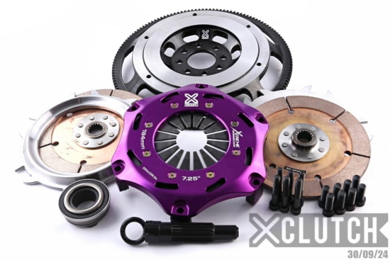 XCLUTCH — Clutch Kit Inc Chromoly Flywheel; 7 1/4" Twin Solid Ceramic Clutch Discs