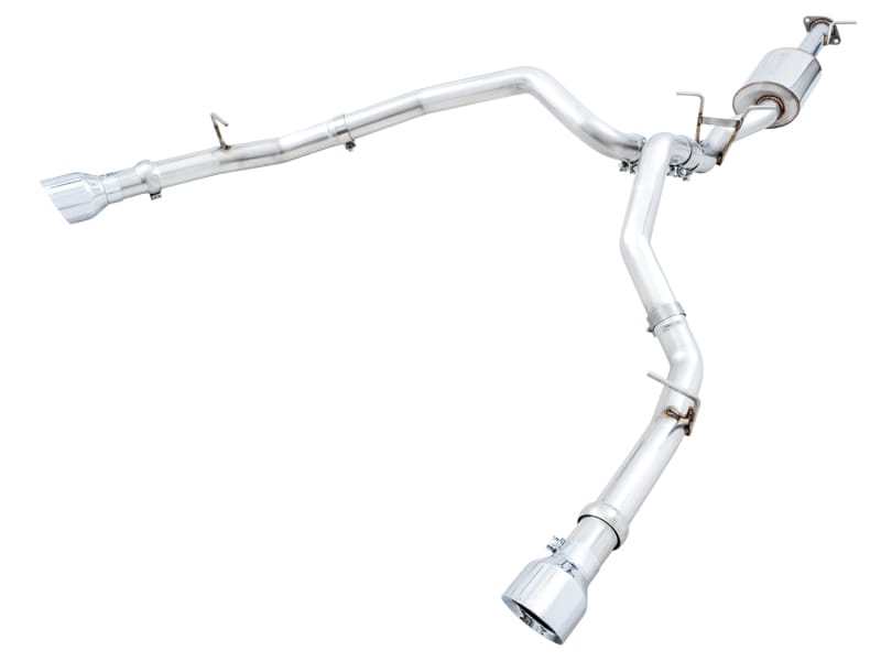 AWE Tuning — AWE 0FG Dual Rear Exit Catback for 5th Gen RAM 1500 5.7L (w/ bumper cutouts)