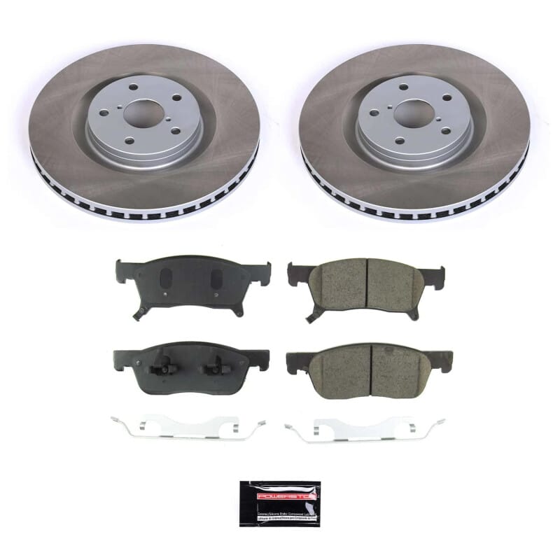 PowerStop — Semi-Coated Rotor and Low-Dust Ceramic Brake Pad Kit