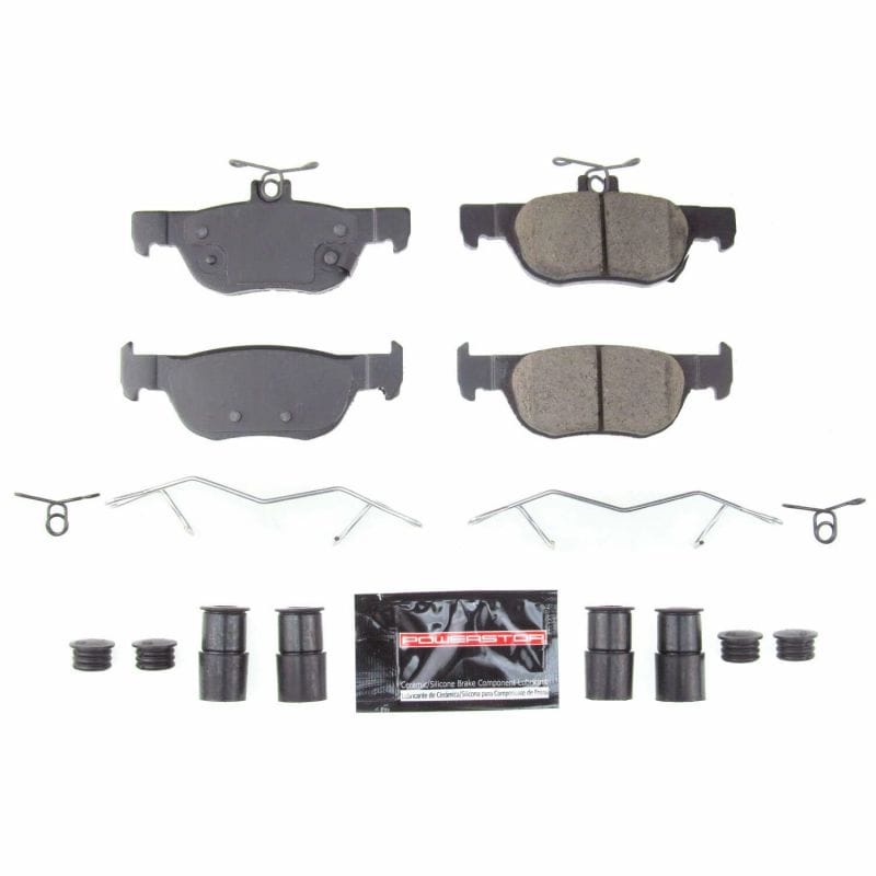 PowerStop — PowerStop - Z23 Daily Driver Carbon-Fiber Ceramic Brake Pads with Hardware Kit