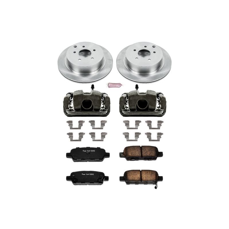 PowerStop — OE Stock Replacement Low-Dust Ceramic Brake Pad, Rotor and Caliper Kit