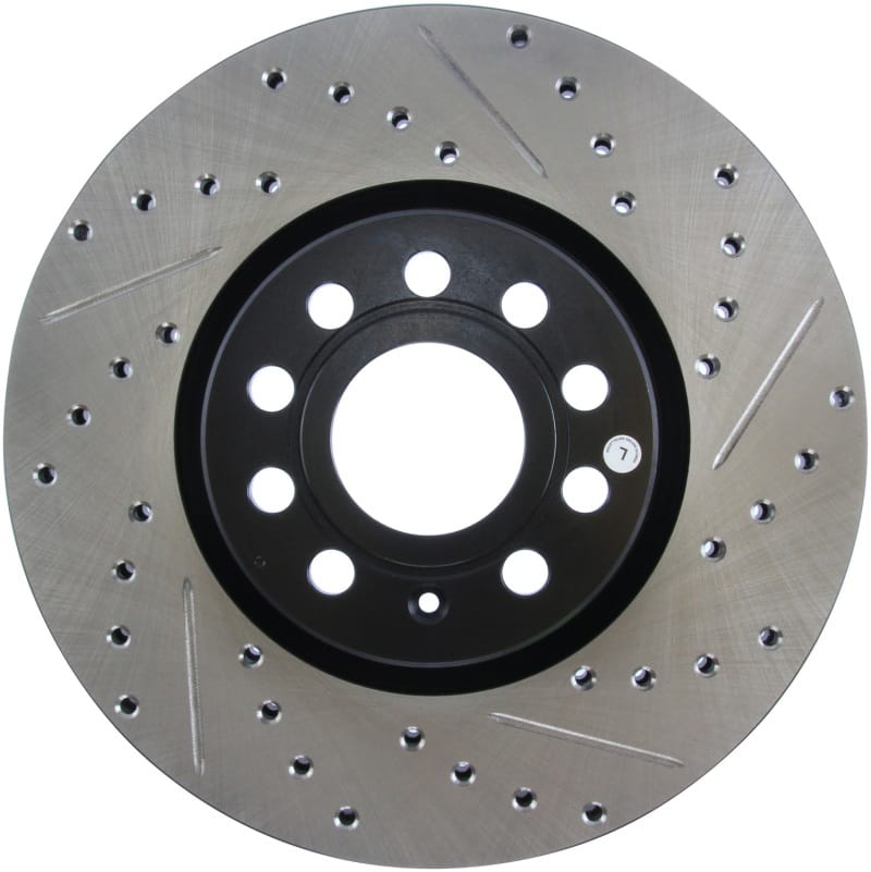 Stoptech — StopTech Sport Drilled & Slotted Brake Rotor; Front Left
StopTech Sport Drilled/Slotted Brake Rotor; Front Left
StopTech Sport Drilled/Slotted Disc
