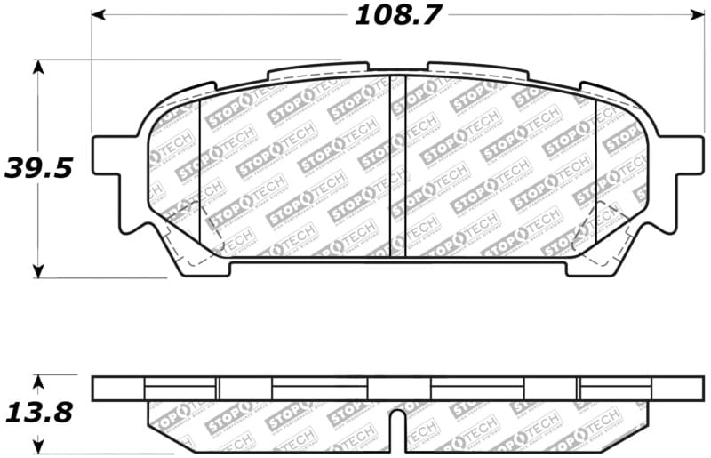 Stoptech — StopTech Street Select Brake Pads with Hardware