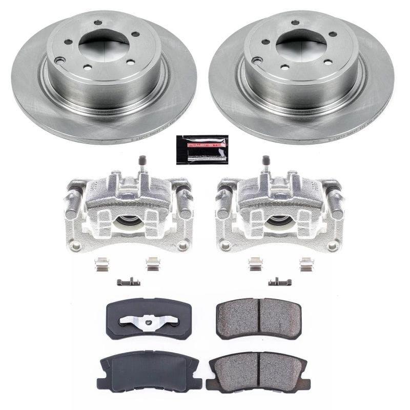 PowerStop — OE Stock Replacement Low-Dust Ceramic Brake Pad, Rotor and Caliper Kit