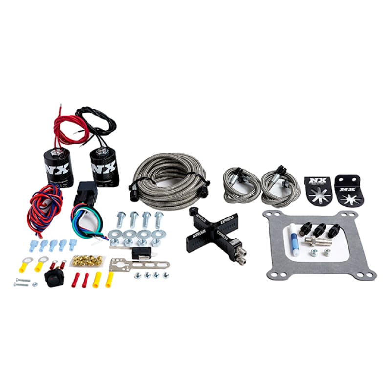 Nitrous Express — 4150 Covert Crossbar Plate System, Stage 6 50-300Hp (No Bottle)