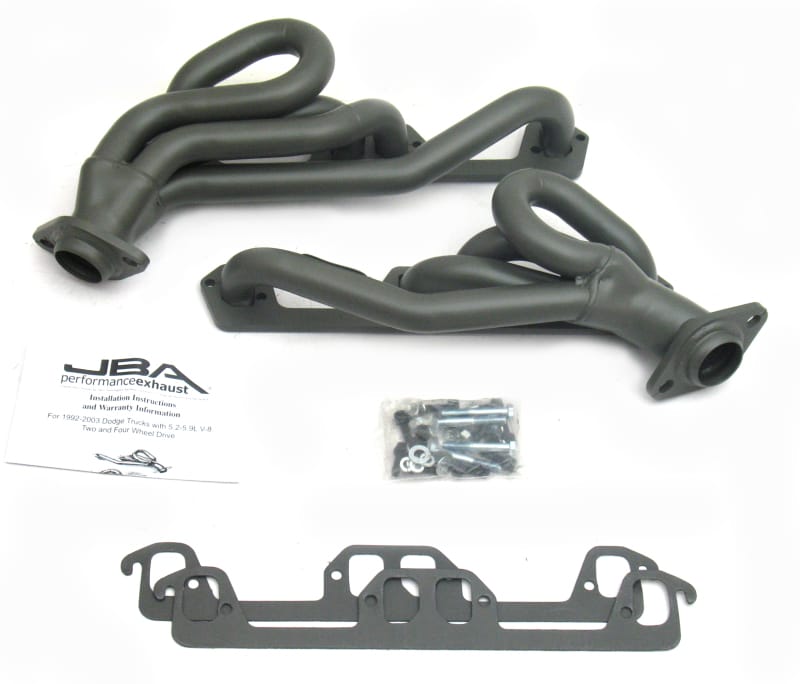 JBA — JBA 96-03 Dodge Truck 5.2L/5.9L Magnum 1-1/2in Primary Ti Ctd Cat4Ward Header
Exhaust Header