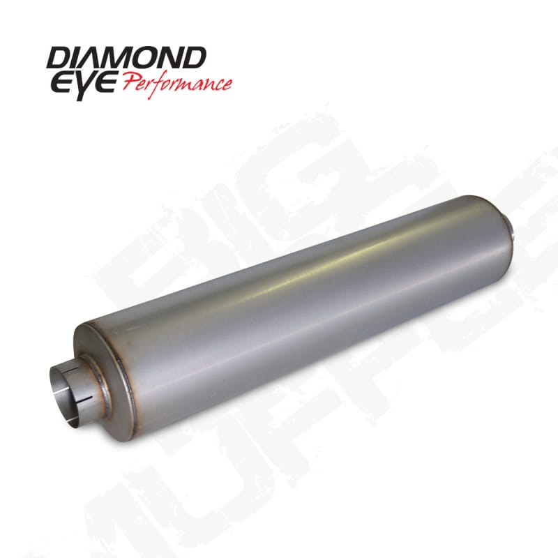 Diamond Eye Performance — 5" CHAMBERED BIG DOG MUFFLER 51" OVERAL, 45" BODY, 10" CASE ALUMINIZED