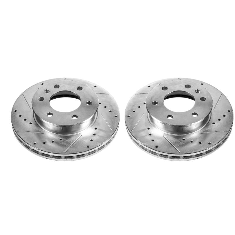 PowerStop — PowerStop Evolution Performance Drilled, Slotted & Plated Brake Rotor Pair